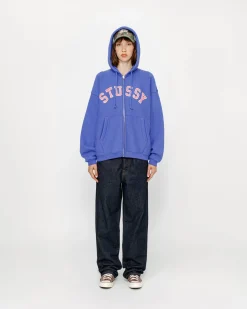 AUSGEWASCHENER GRAFIK-ZIP-HOODIE