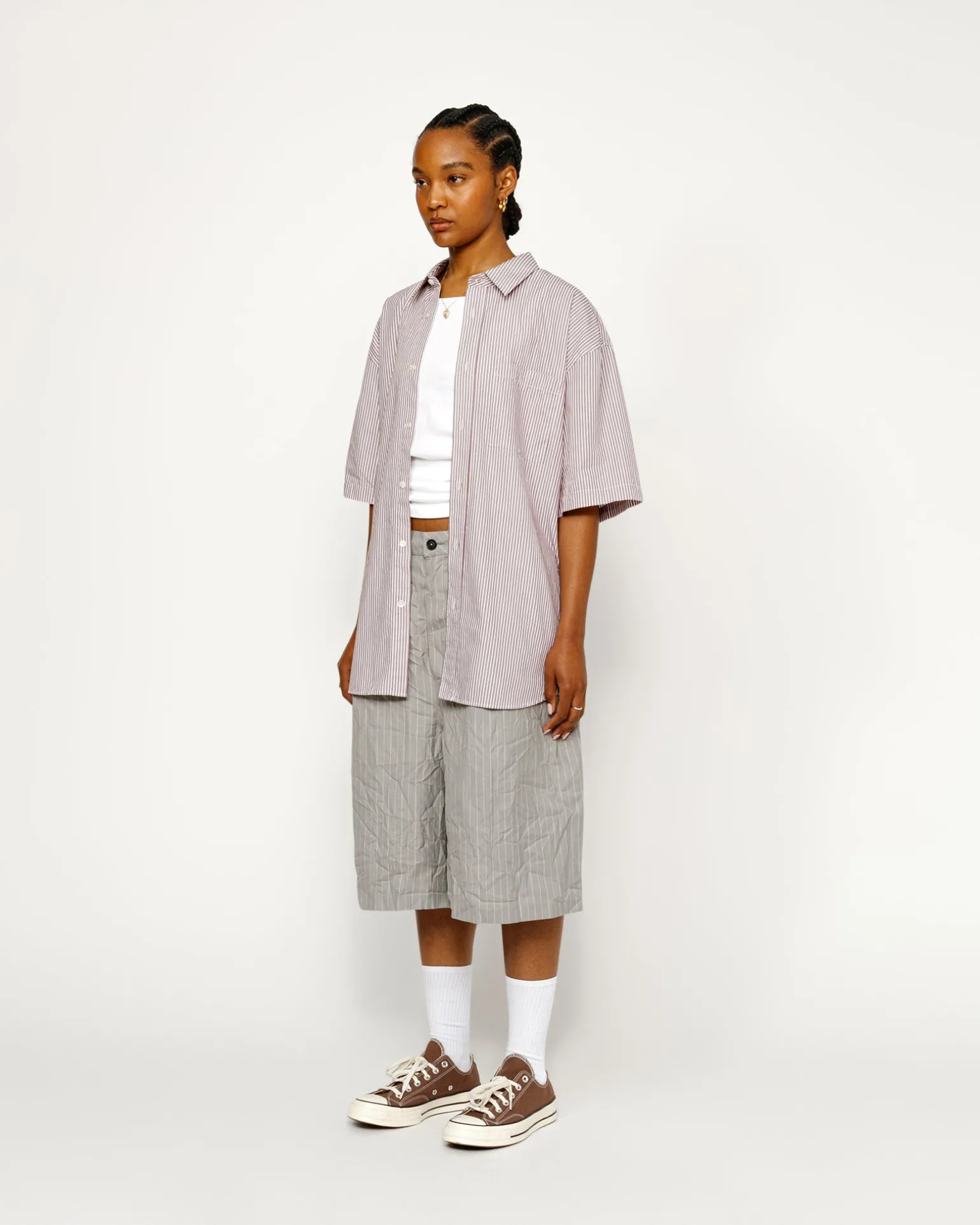 BOXY SS SHIRT 8 BALL STRIPE