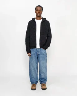 CHUNKY KNIT ZIP HOODIE