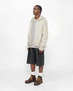 CHUNKY KNIT ZIP HOODIE