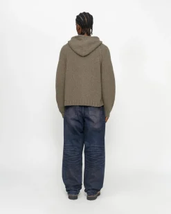 CHUNKY KNIT ZIP HOODIE