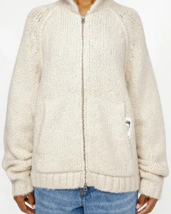 CHUNKY KNIT ZIP HOODIE