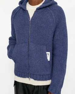 CHUNKY KNIT ZIP HOODIE