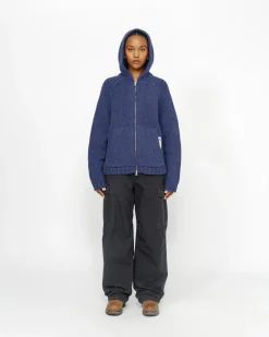 CHUNKY KNIT ZIP HOODIE