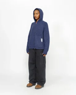 CHUNKY KNIT ZIP HOODIE