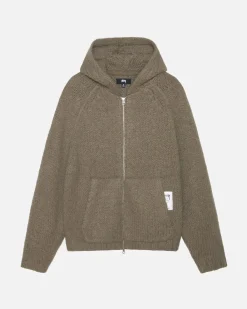 CHUNKY KNIT ZIP HOODIE