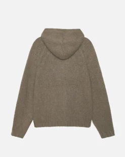 CHUNKY KNIT ZIP HOODIE