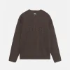 EMBROIDERED V-NECK LOGO SWEATER