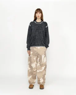 FADED COTTON KNIT CREW