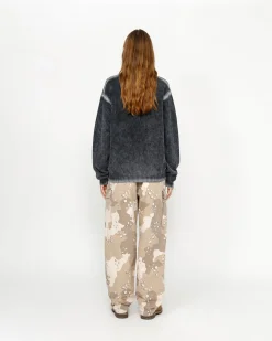 FADED COTTON KNIT CREW