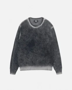 FADED COTTON KNIT CREW