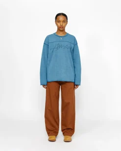 FOOTBALL CREW PIGMENT DYED COTTON