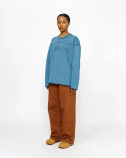 FOOTBALL CREW PIGMENT DYED COTTON