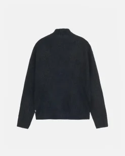 GEBÜRSTETER MERINO-SWEATER MIT DURCHGEHENDEM ZIP