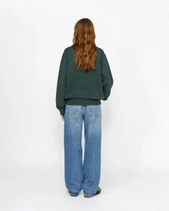 HALF ZIP MOCK NECK SWEATER