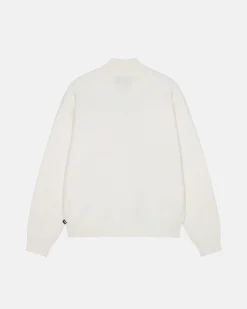 HALF ZIP MOCK NECK SWEATER