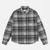 HEAVY WASHED PLAID SHIRT