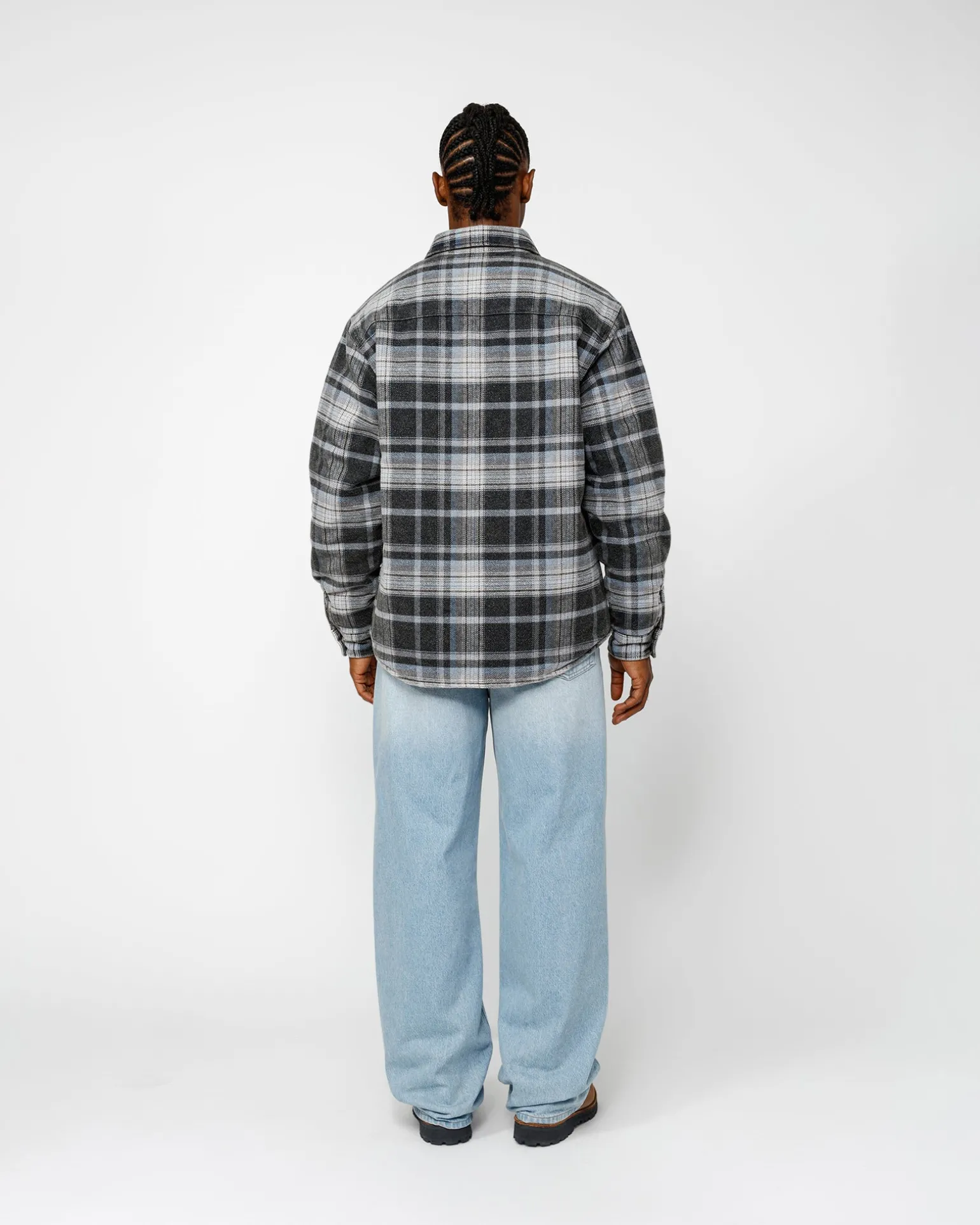 HEAVY WASHED PLAID SHIRT