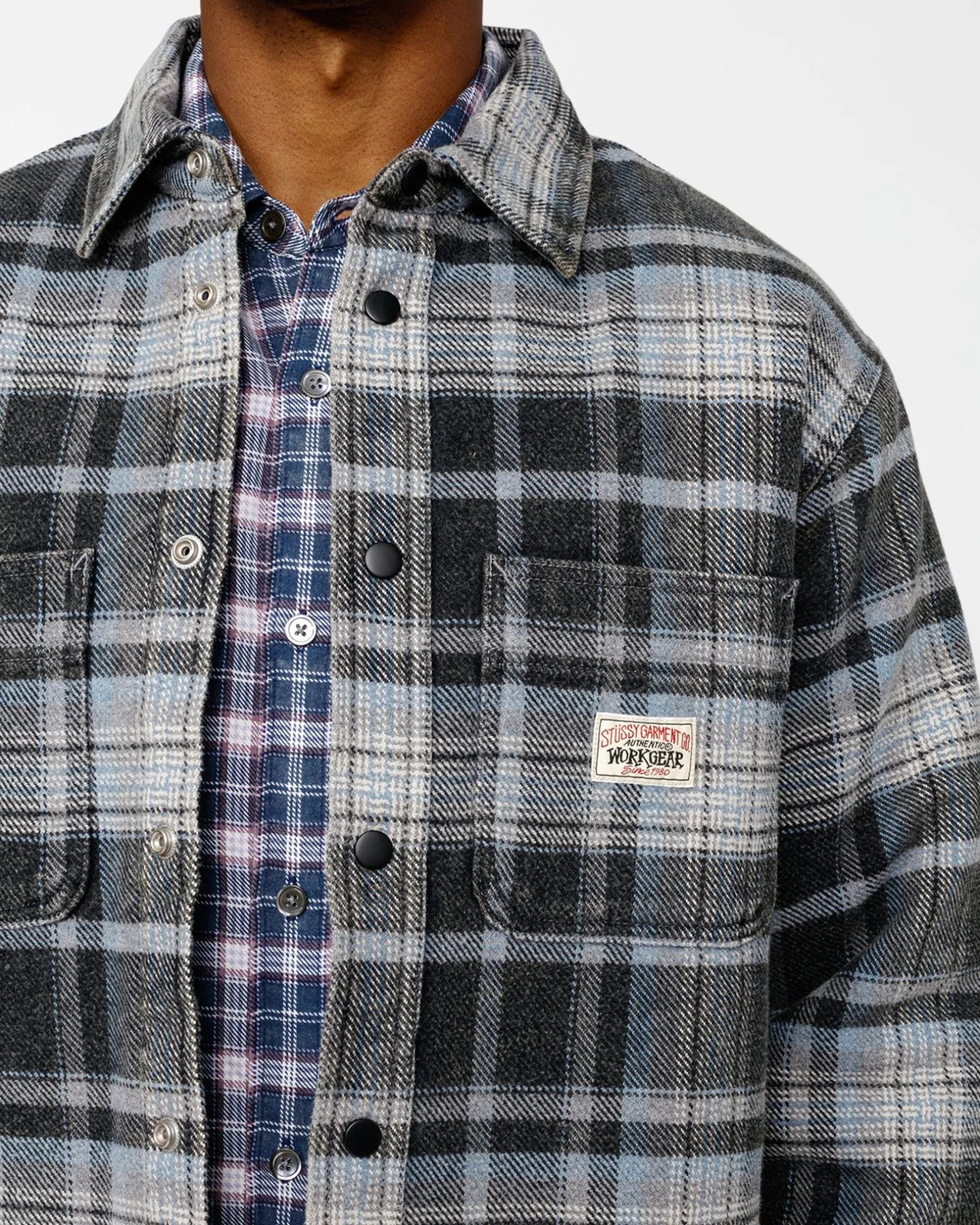 HEAVY WASHED PLAID SHIRT