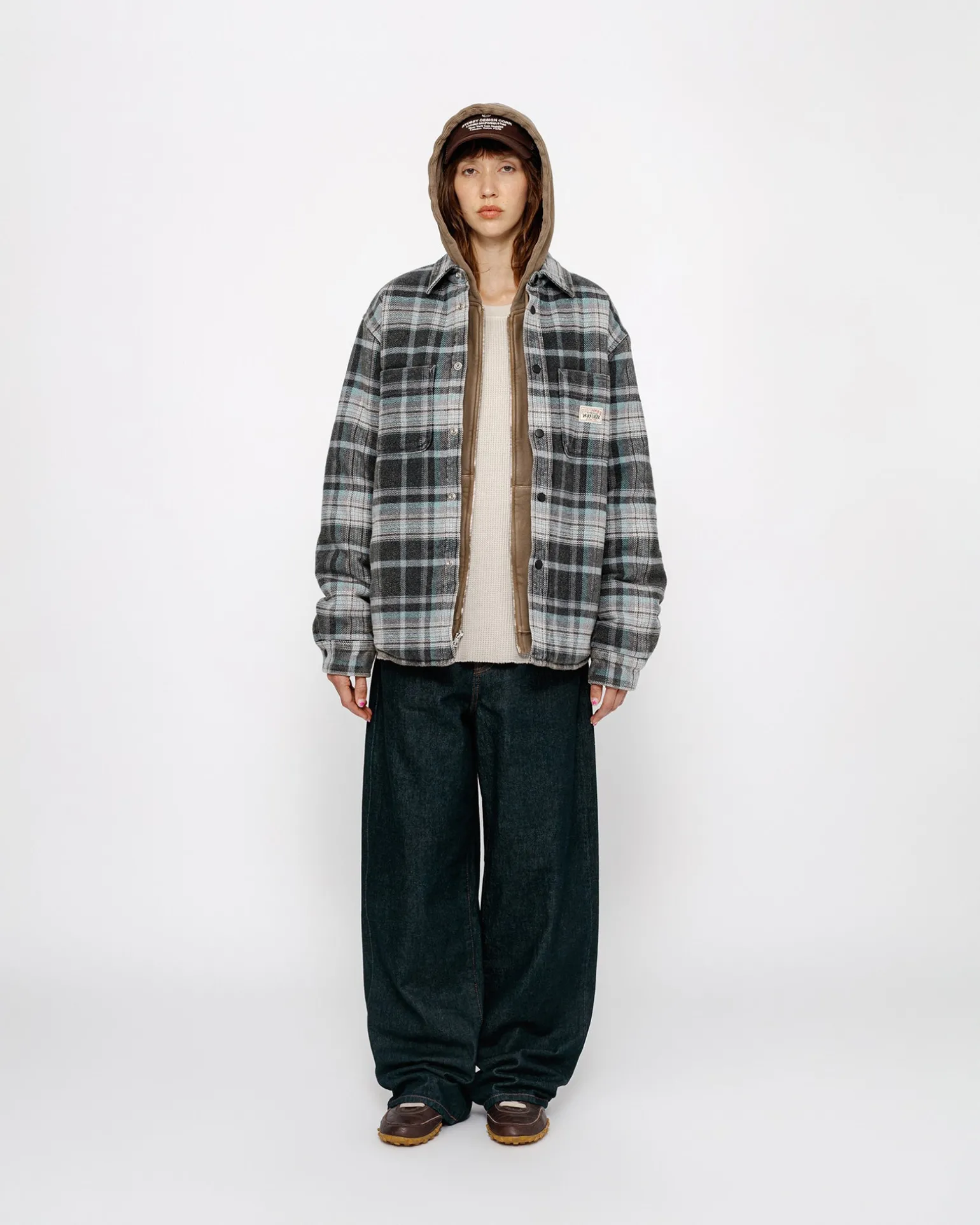 HEAVY WASHED PLAID SHIRT