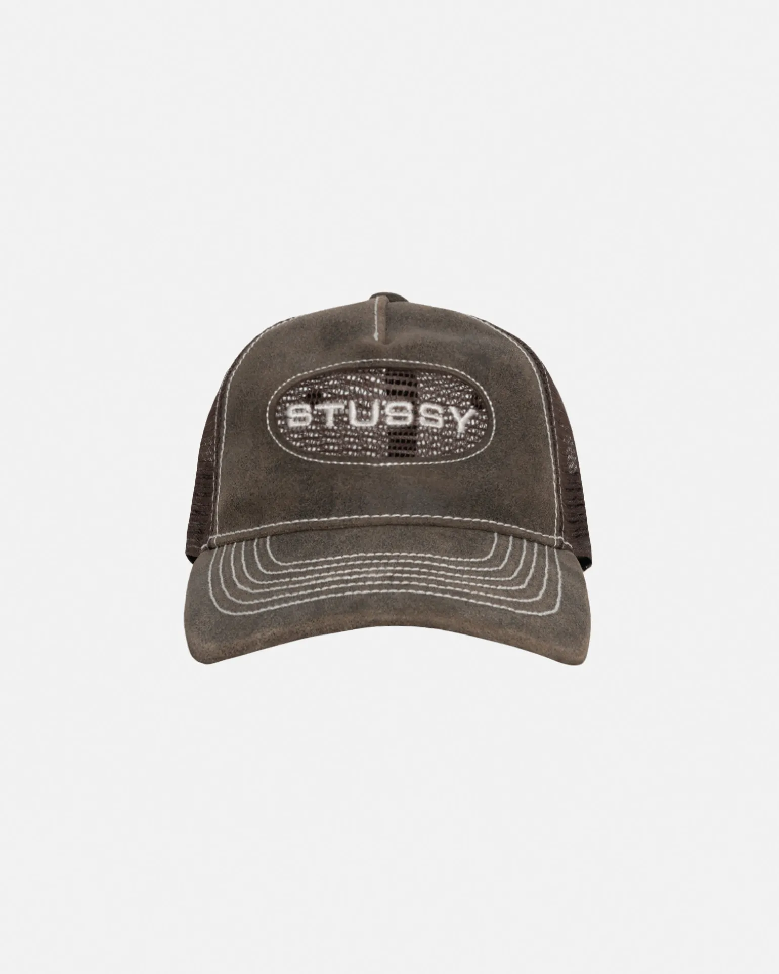 LOW PRO TRUCKER CUT-OUT LEATHER SNAPBACK