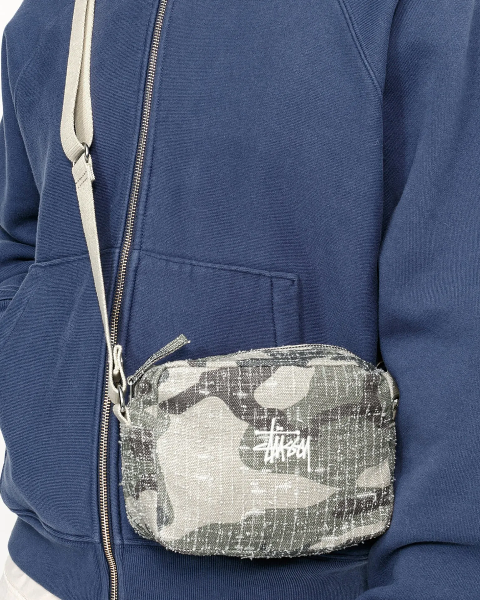 NEEDLE PUNCH SIDE POUCH