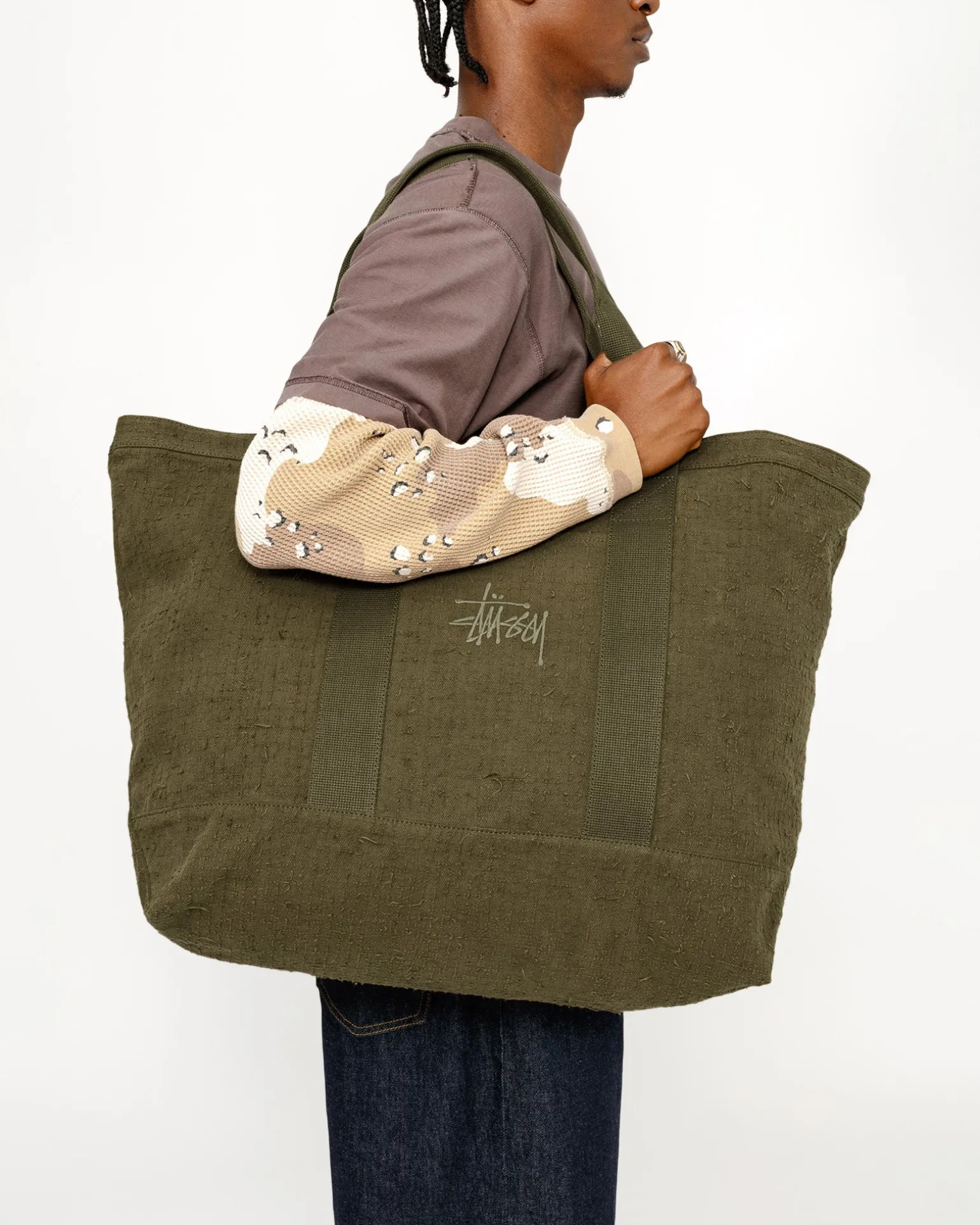 NEEDLE PUNCH XL TOTE BAG