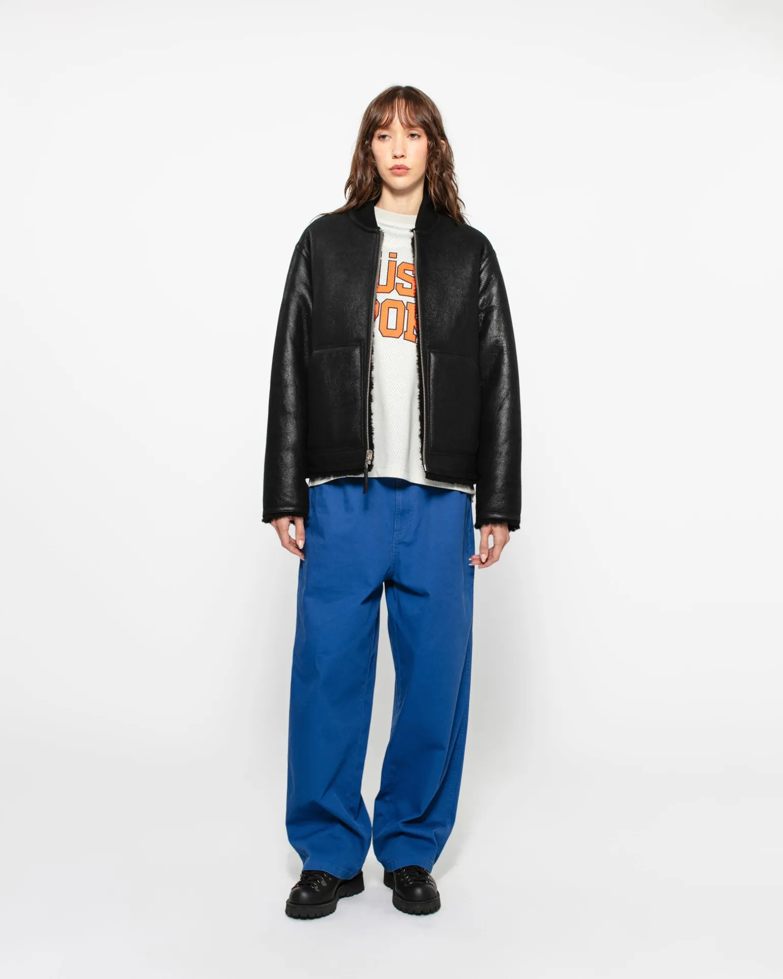 SHEARLING REVERSIBLE BOMBER