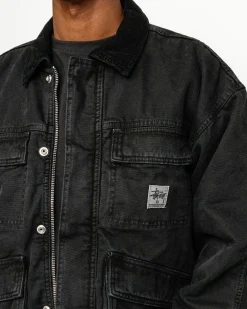 SHOP JACKET WASHED CANVAS
