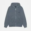 SMOOTH STOCK ZIP HOODIE PIGMENT DYED