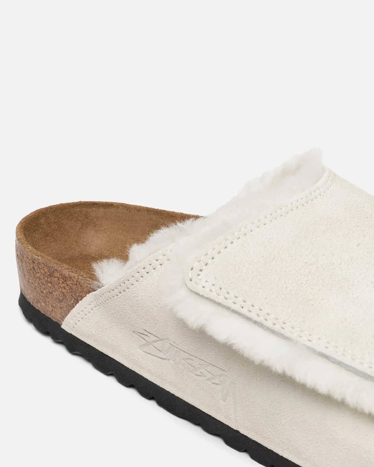 STÜSSY & BIRKENSTOCK SOLANA SHEARLING SLIDE