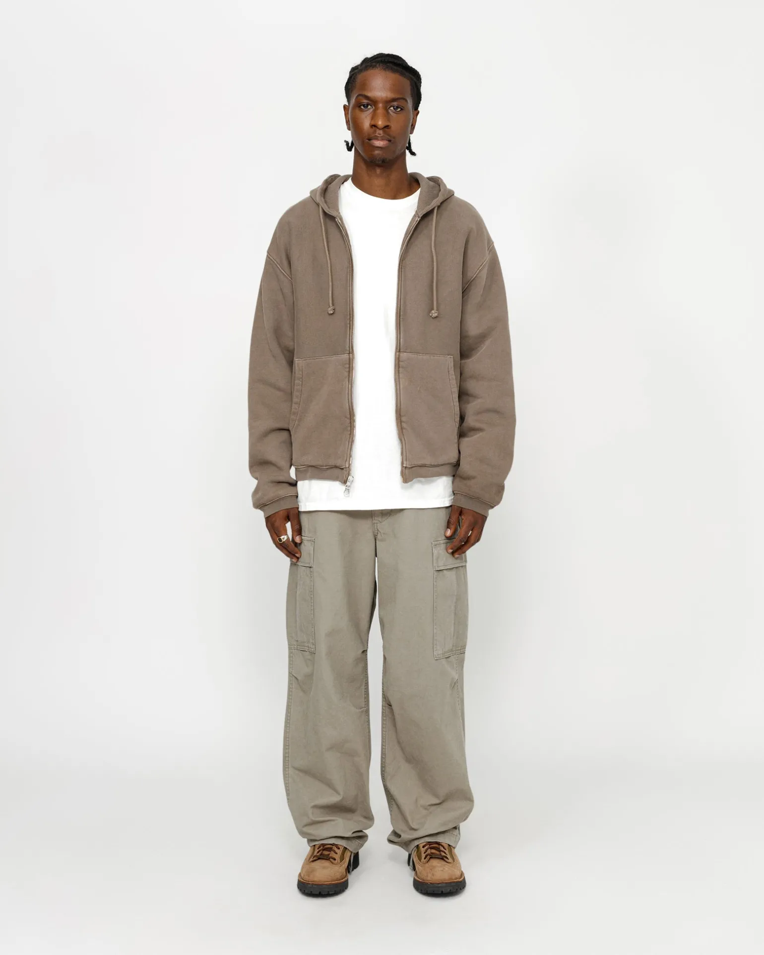 WAFFELGEFÜTTERT ZIP HOODIE