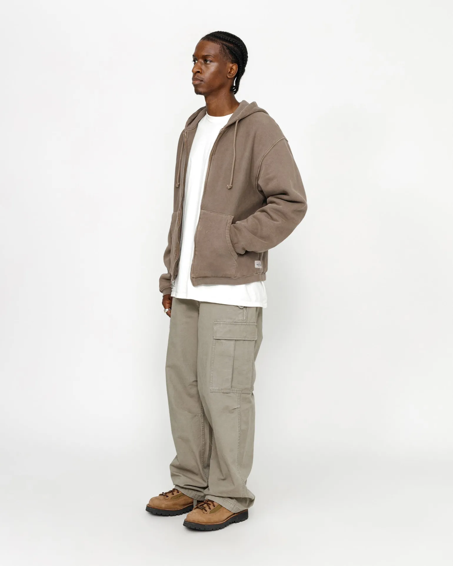 WAFFELGEFÜTTERT ZIP HOODIE