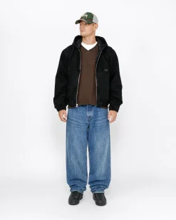 WORK JACKET CANVAS NEEDLE PUNCH