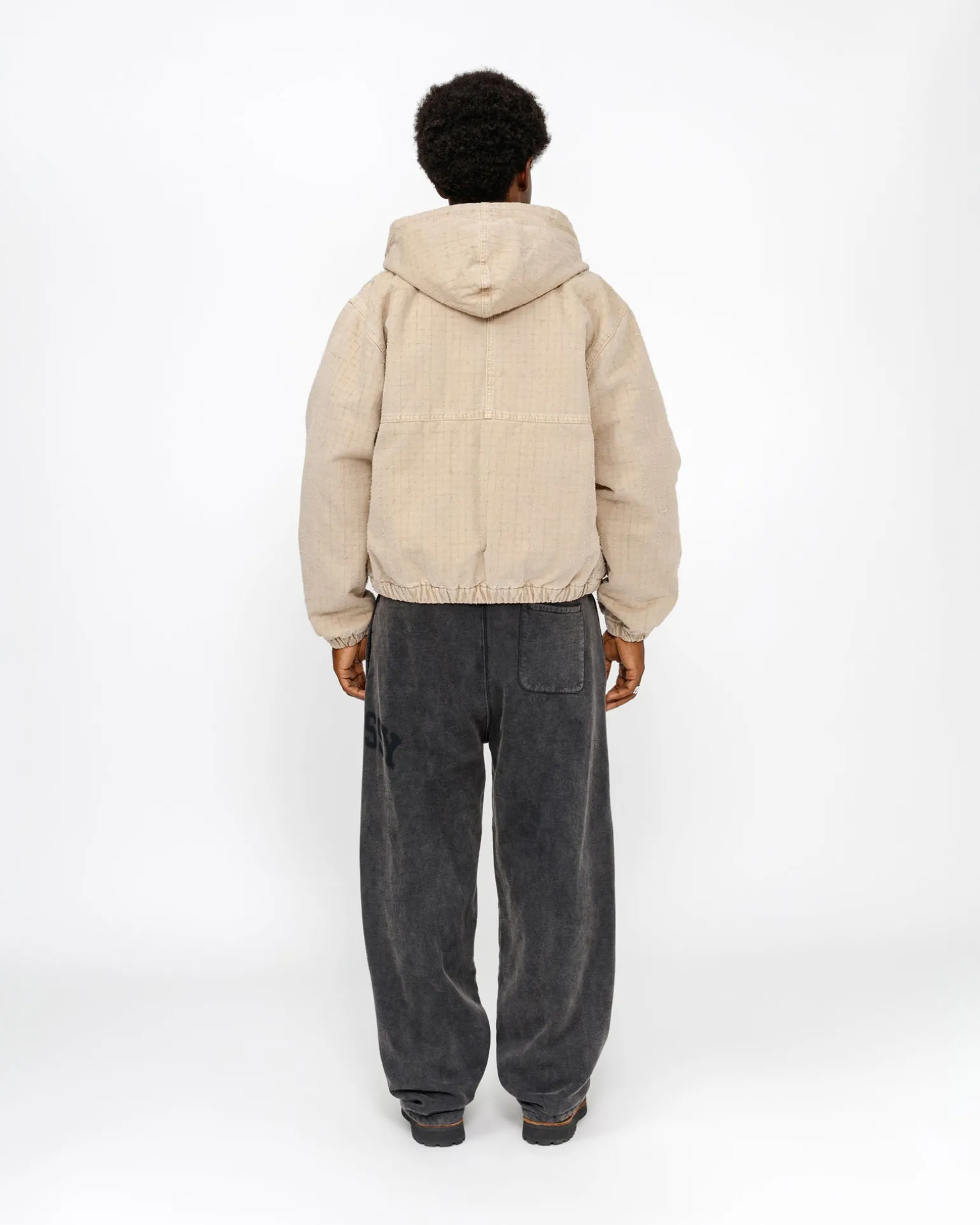 WORK JACKET CANVAS NEEDLE PUNCH