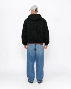 WORK JACKET CANVAS NEEDLE PUNCH