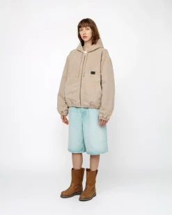 WORK JACKET CANVAS NEEDLE PUNCH