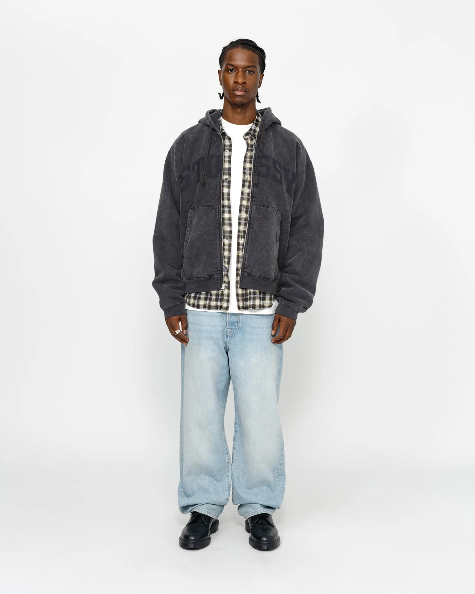 ZIP HOODIE FADED GRAPHIC