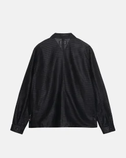 ZIP SHIRT PERFORATED LEATHER