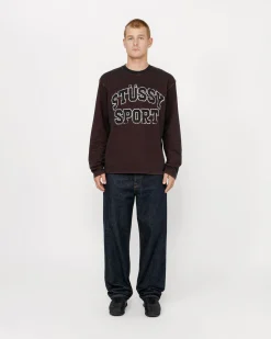 Zweifarbiger Baumwoll-Mesh-Pullover