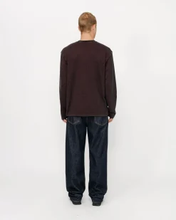 Zweifarbiger Baumwoll-Mesh-Pullover