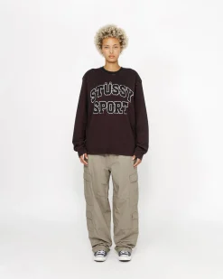 Zweifarbiger Baumwoll-Mesh-Pullover