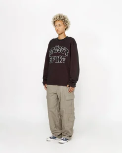 Zweifarbiger Baumwoll-Mesh-Pullover